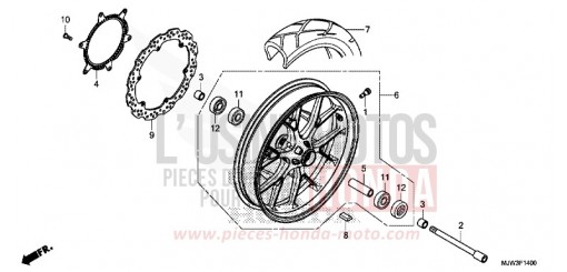 ROUE AVANT CB500XAG de 2016